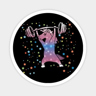 Unicorn Weightlifting Gym Motivation Fun Magnet